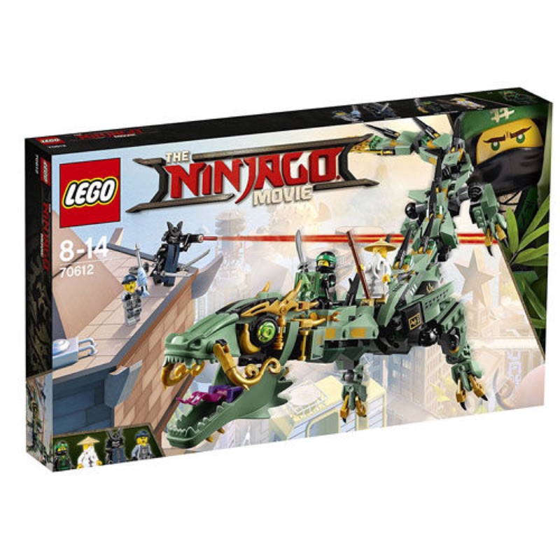 全新可刷卡LEGO樂高忍者綠忍者機甲巨龍70612
