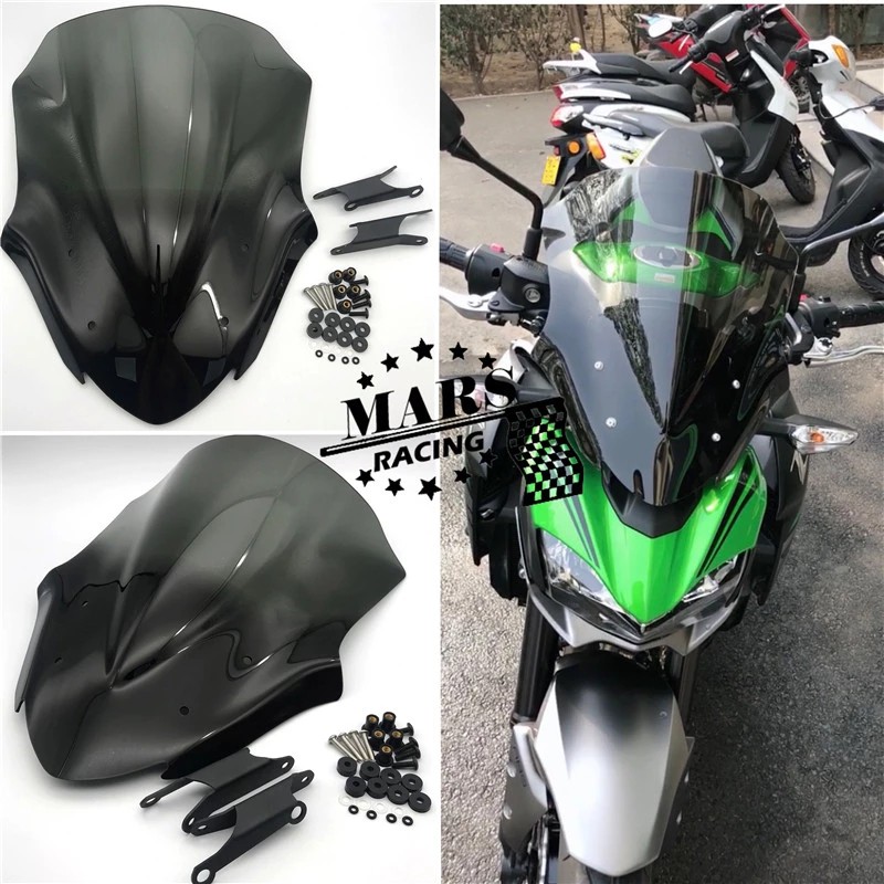 適用於KAWASAKI川崎 Z900 z900 17-20擋風玻璃 長風擋 前風鏡 導流罩 遮陽板 前風擋 前風擋 頭罩