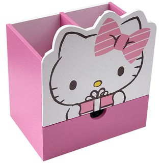 【收納盒】hello kitty 頭型 筆盒 文具盒 置物盒 筆桶 三麗鷗
