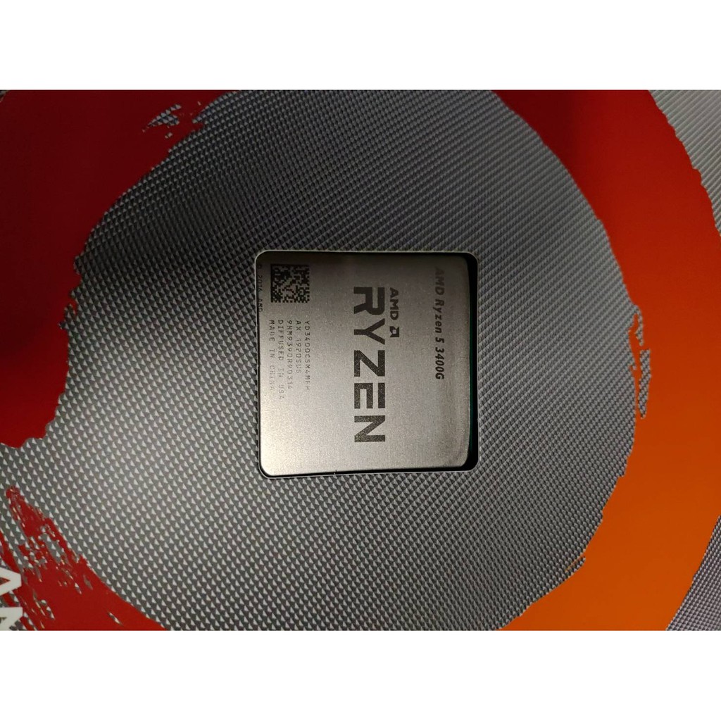全新未拆 AMD R5 3400G 台灣公司貨 3.7G(↑4.2G)/6M/12nm/Vega 11內顯 CPU