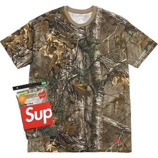 【日貨代購CITY】Supreme Hanes tagless 素T 黑 白 紫 粉 格紋 樹紋 單件 一包 現貨
