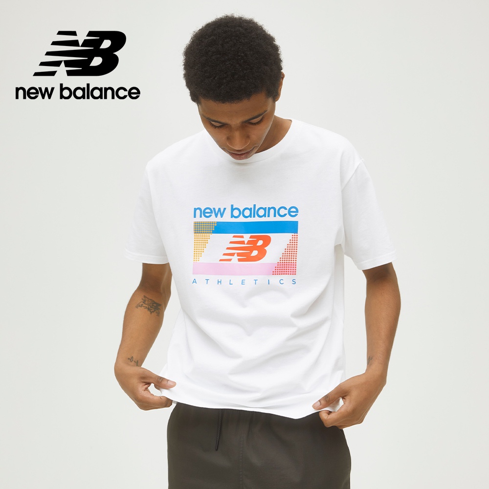 【New Balance】NB短袖上衣_男性_白色_AMT21502WT