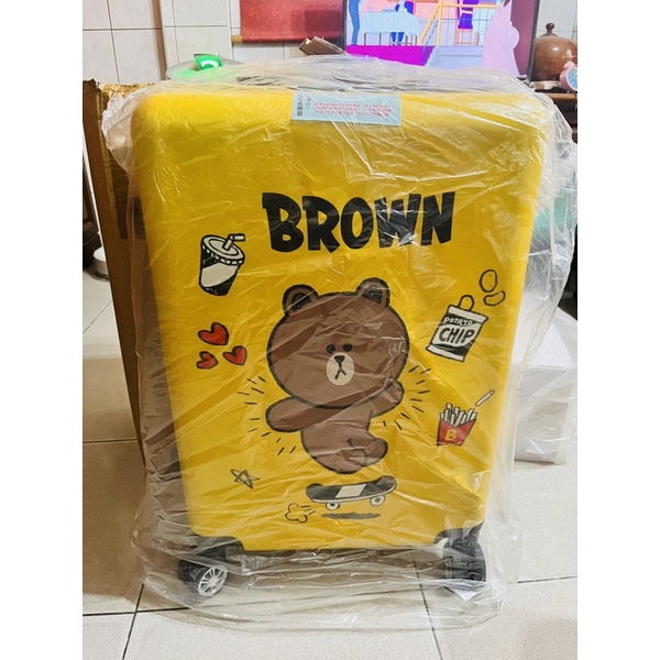 熊大24吋行李箱黃色