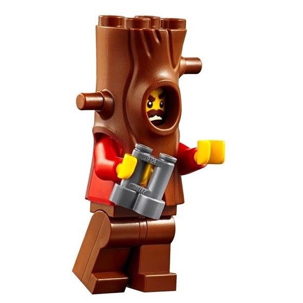LEGO 樂高 CITY 城市系列 60174  山區警察總部 偽裝 木頭人 逃犯 小偷 含望遠鏡