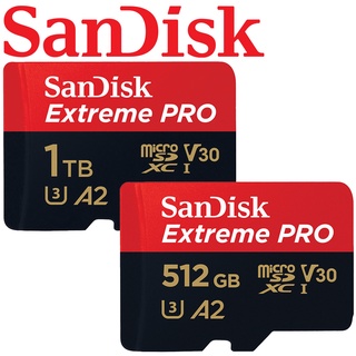 200MB/s SanDisk 1TB 512GB Extreme PRO microSDXC TF 記憶卡 1T A2