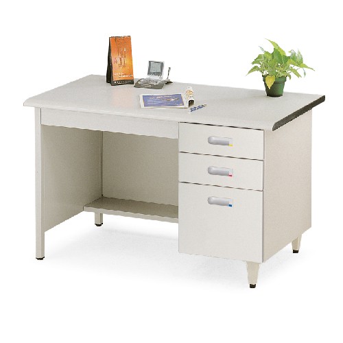【傢俱專家】UD-127G灰色4尺鐵製辦公桌/電腦桌/全新品/可自取哦~~【台北都會區滿5000元免運費】