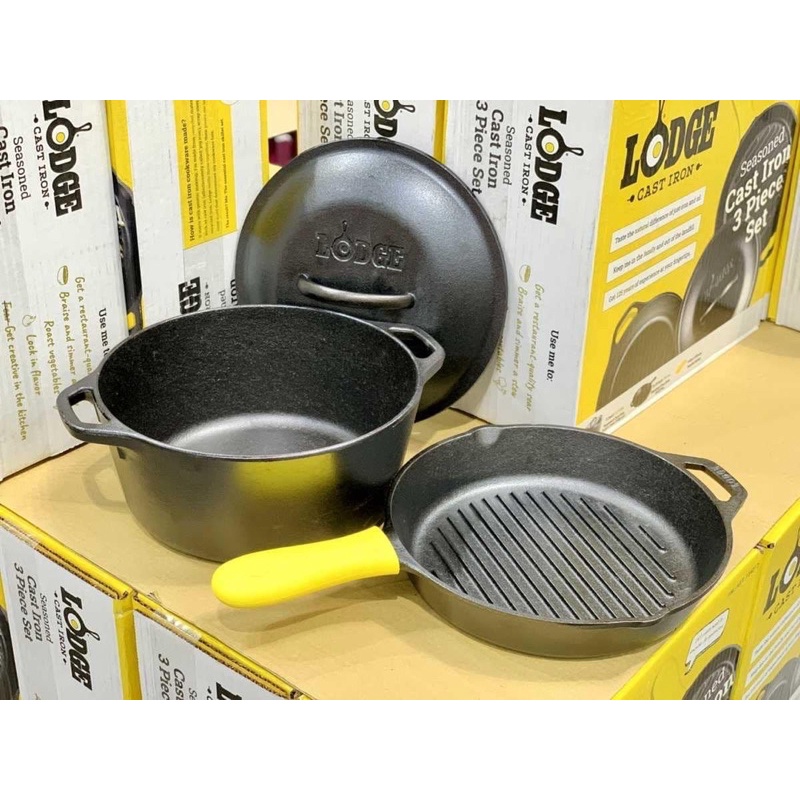 ♥️波妞♥️ Lodge 鑄鐵鍋三件組 / Lodge Cast Iron Cooker 3-Piece Set