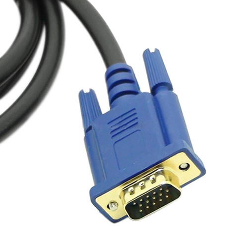 §sanwood 現貨 免運 鍍金頭標準HDMI公頭轉VGA 15pin 公頭轉接線1.8米