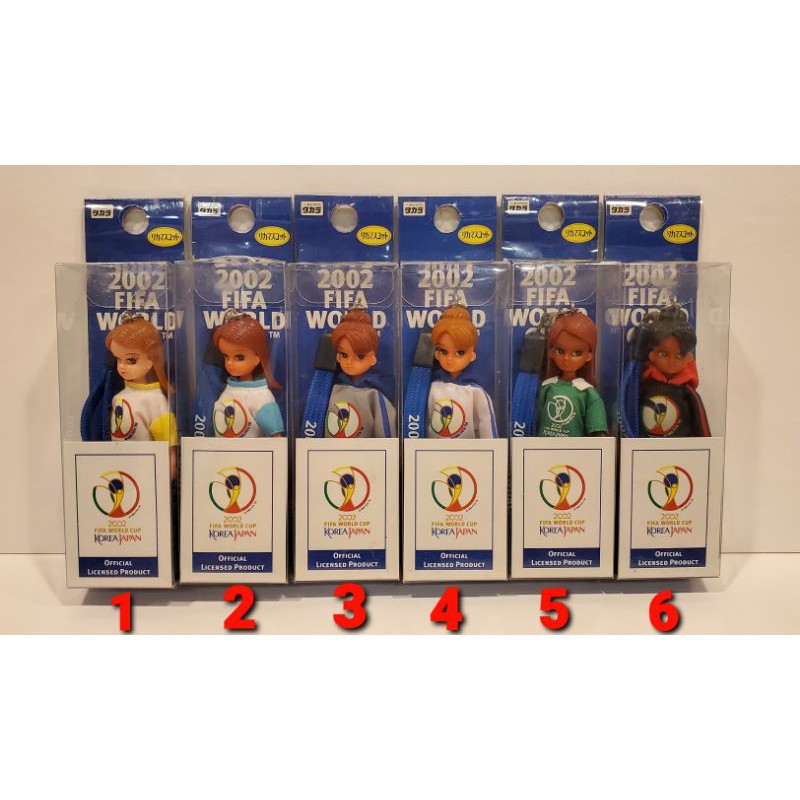 LICCA莉卡娃娃吊飾～2002年世界足球盃～每款