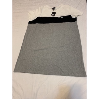 DKNY 三色拼接休閒洋裝2XL