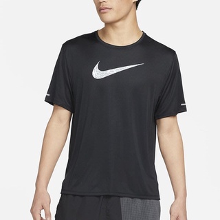 NIKE DF MILER SS 男短袖T恤 圓領衫 慢跑上衣 快速排汗 快乾 DM4816-010 黑