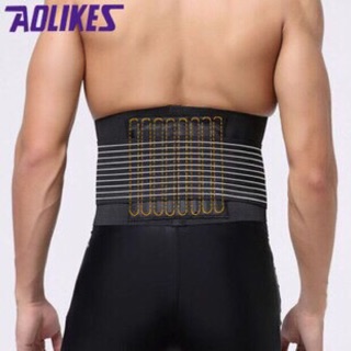 『開立發票』公司貨 AOLIKES 運動護腰 工地搬重物靠腰 8根彈簧 透氣舒適 高透氣護腰帶 彈性護腰