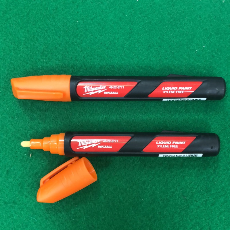 米沃奇 原廠公司貨 橘色油漆筆 48-22-3771 抗UV 耐高溫 麥克筆 奇異筆 工具筆 油性油漆筆