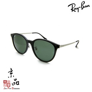 【RAYBAN】RB 4334D 6292/71 黑框 墨綠片 雷朋太陽眼鏡 直營公司貨 JPG 京品眼鏡
