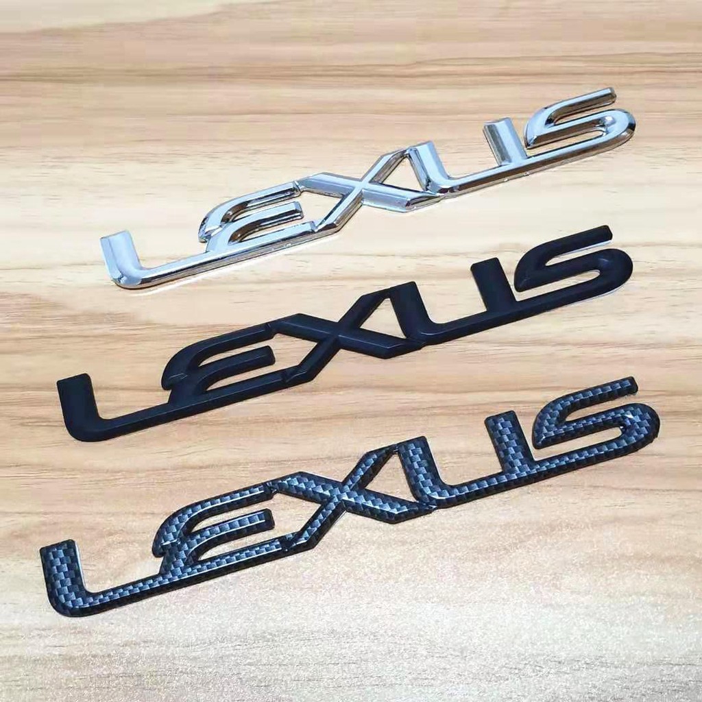 1 x LEXUS雷克薩斯ABS鍍鉻雷克薩斯字母徽標汽車汽車裝飾標誌徽章貼紙貼花