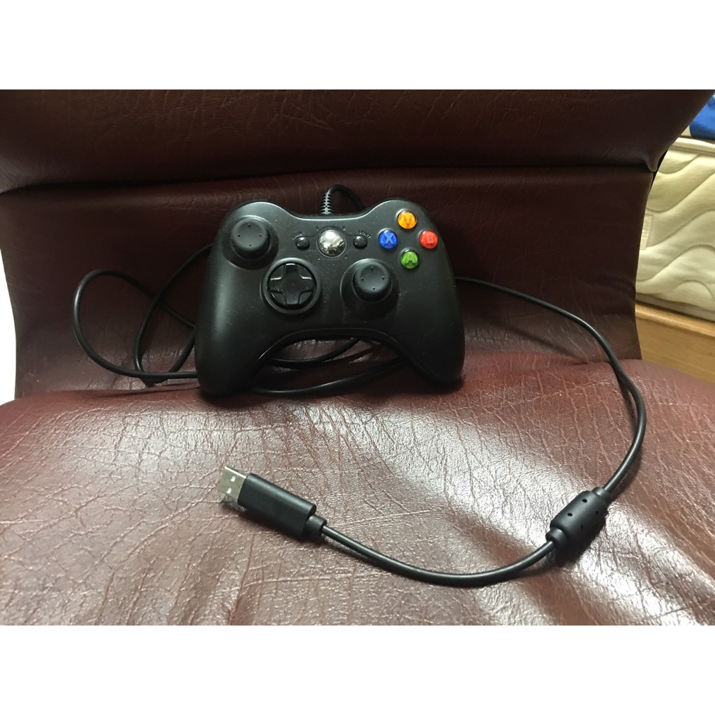 電腦 USB 搖桿 手把 xbox360造型 USB 手把 Win 10 可用 有類比 USB Gamepad 二手