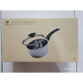 【股東會紀念品】中石化 不鏽鋼單柄小湯鍋(14cm)