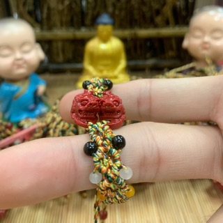 【慈祥】網狀五行多珠 雙貔貅 五色線手鍊 女生款
