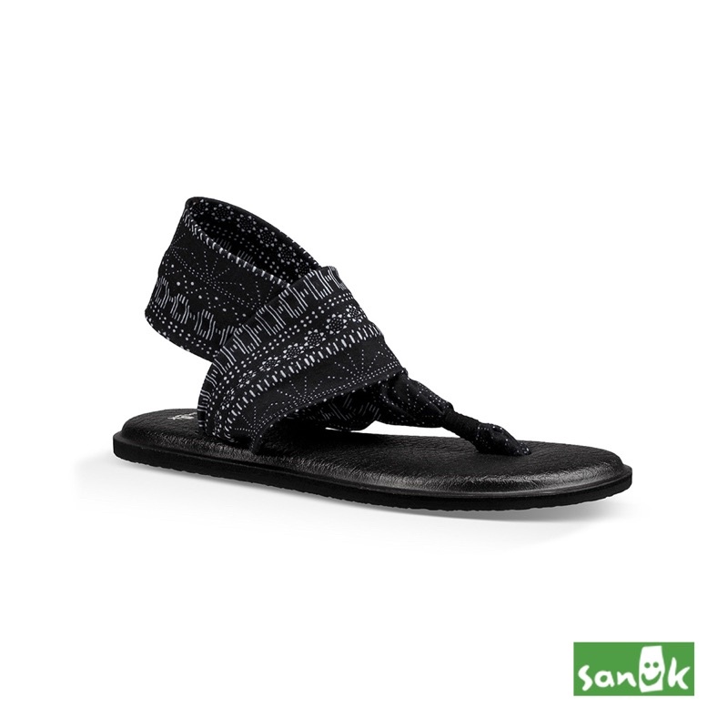 SANUK YOGA SLING 2 格紋瑜伽墊涼鞋 女款（黑色）1019795 BWSST