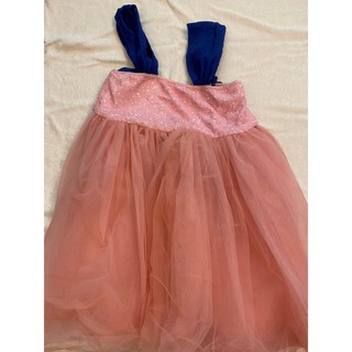 女童洋裝無袖亮片洋裝澎澎粉紅浪漫紗裙