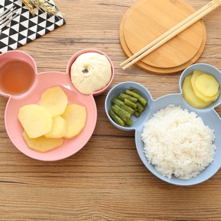 [沐沐屋］造型小麥餐盤 兒童餐盤 分裝食物盤 分隔餐盤 點心盤