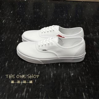 TheOneShop VANS Authentic 白色 全白 帆布 基本款 經典款 帆布鞋 VN000EE3W00