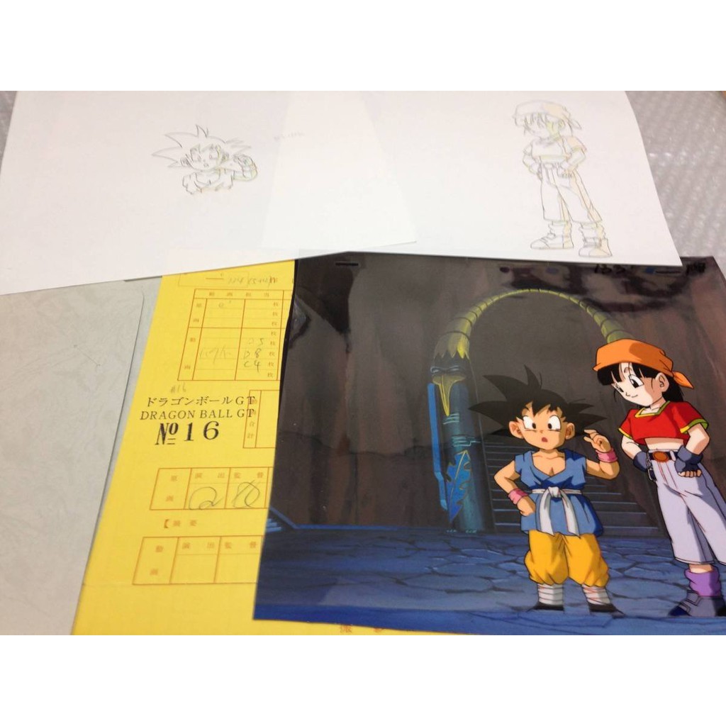 日本經典動漫 Tv 七龍珠gt 悟空動畫稿 工作底稿dragonball 原作 鳥山明 蝦皮購物