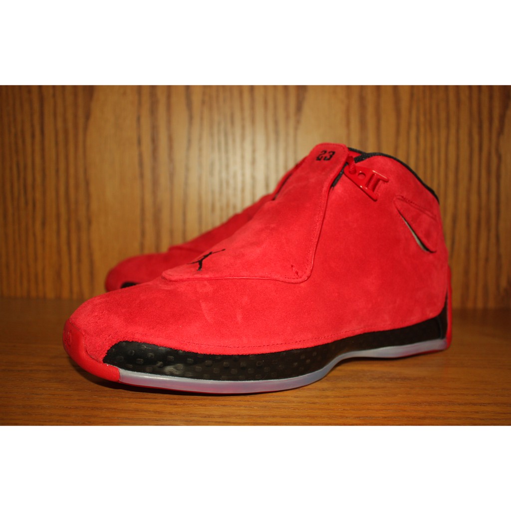 Blue Village~全新Nike Air Jordan 18 Retro 紅 公牛 AA2494-601