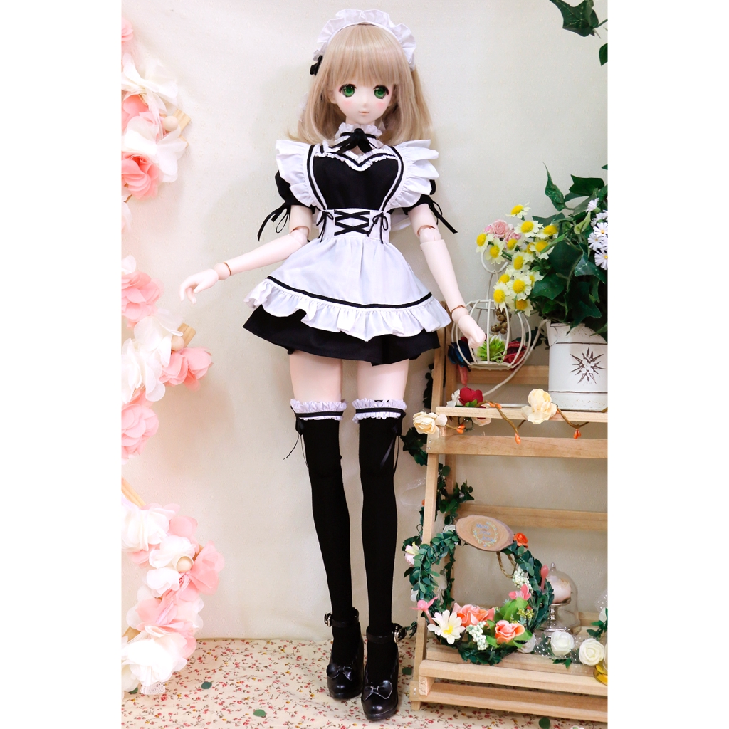 Bjd Dd娃衣1 3娃服1 4娃服3分4分娃衣dollfie Dream Sd女僕裝主與僕妹抖小裙子娃衣娃裝 蝦皮購物