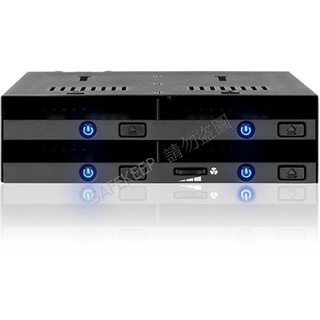 MB014SP-B 無托盤4層式2.5吋SATA / SAS SSD / HDD支援熱插拔硬碟抽取盒 適用於5.25吋裝