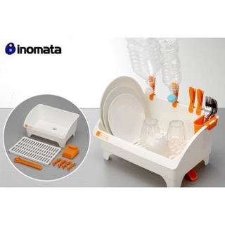 【NaNa正版專賣】日本製 INOMATA 可移動瀝水收納籃 餐具瀝水架