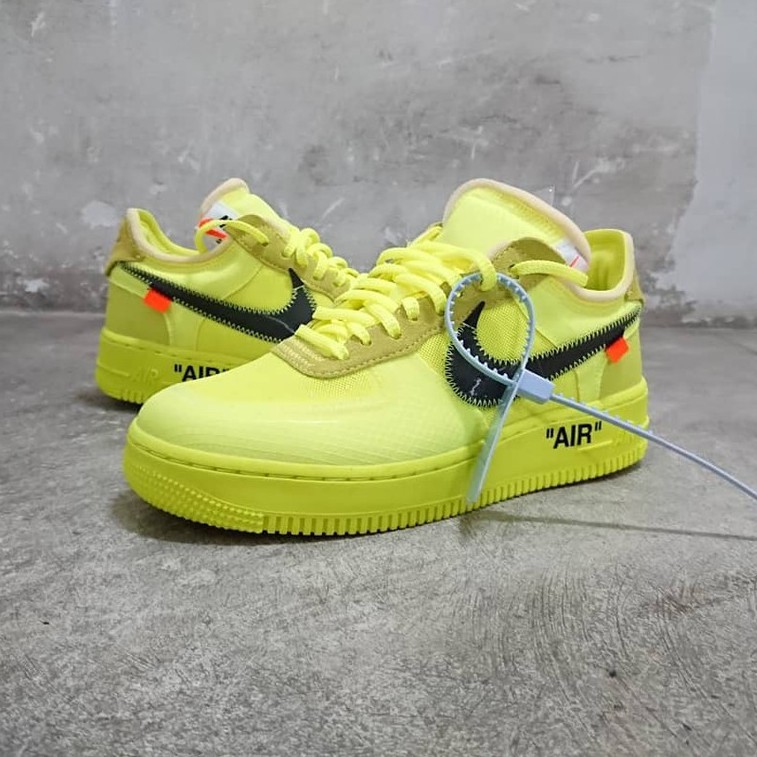 nike off white air force 1 yellow