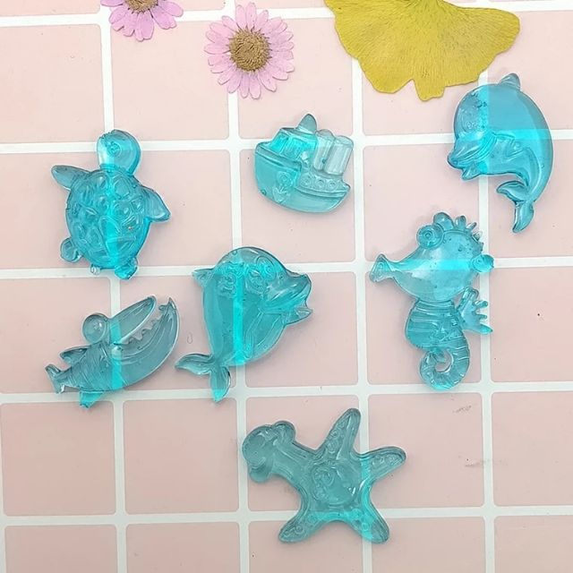【捷運江翠站】🔆現貨🔆👍海龜鯊魚海豚海星（/1）小船海馬矽膠模具 翻糖巧克力蛋糕裝飾黏土彩陶模具