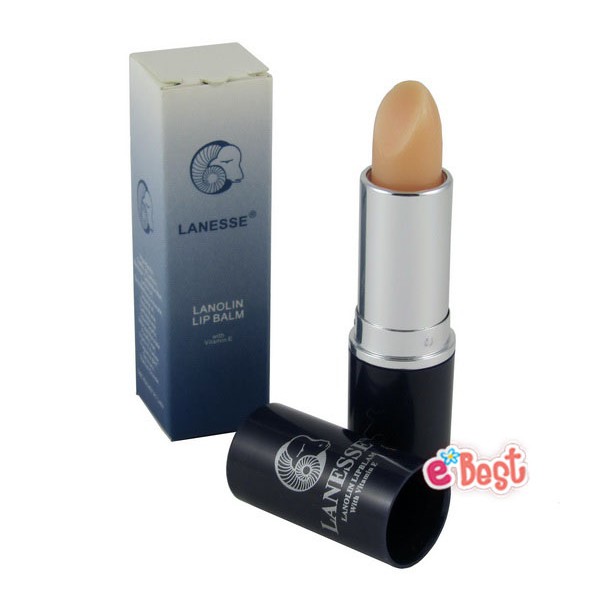 ＊╮e'Best╭＊ 澳洲 Lanesse Lanolin Lip Balm 天然羊毛脂護唇膏 4gm (含維他命E)