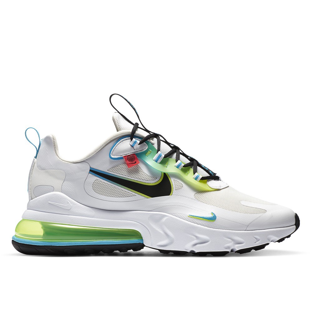 NIKE AIR MAX 270 REACT WORLDWIDE 白藍螢光綠【A-KAY0】【CK6457-100】