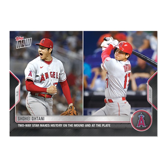 大谷翔平 球員卡 2022 MLB TOPPS NOW Card 478 投打雙紀錄