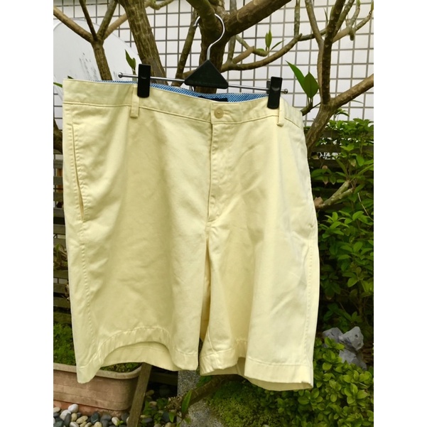 CHAPS/美國品牌 大尺碼 純棉 斜紋布 休閒短褲 高爾夫球褲 百慕達褲 （男/W40)
