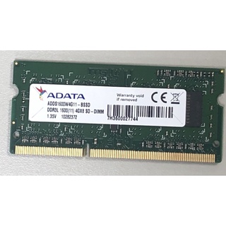 ADATA - DDR3 筆記型電腦sodimm 記憶體，DDR3L，4GB