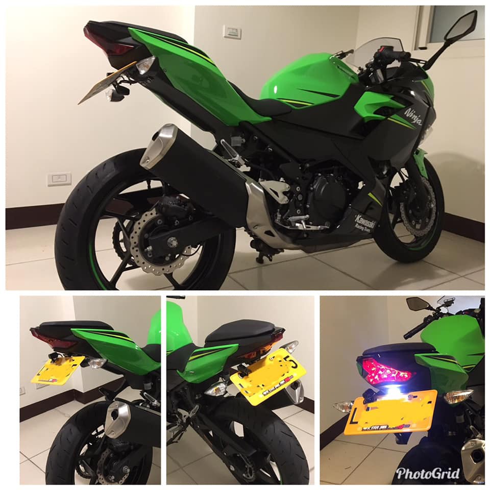 《輪胎城》KAWASAKI 川崎 忍400 Z400 小忍 短牌架 翹牌 鬍鬚牌短牌架 永久保固 NINJA