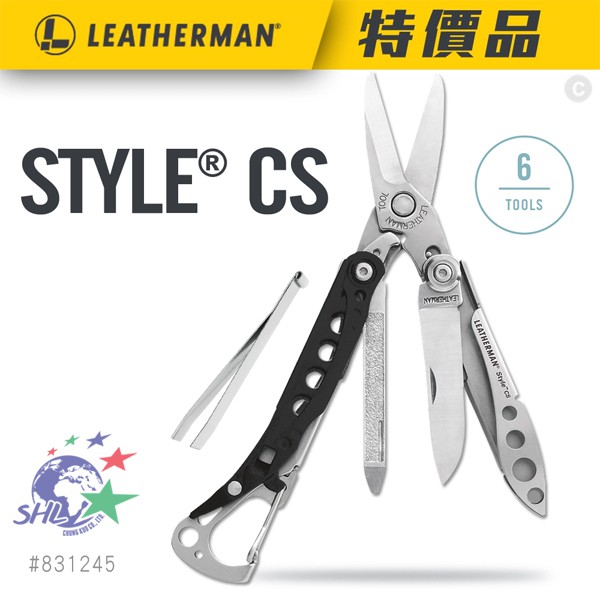 LEATHERMAN 特價品 STYLE CS 迷你工具剪 / 黑色 / 831245【詮國】