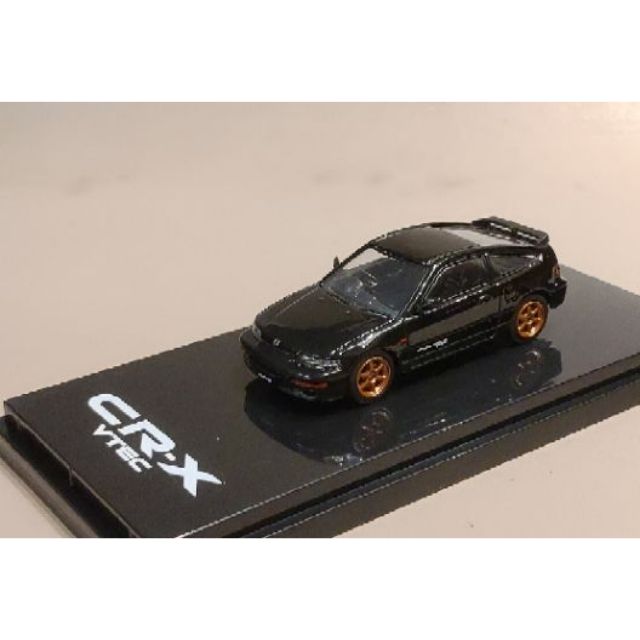Hobby Japan 1 64 模型車honda Crx Vtec 黑改裝輪框 蝦皮購物