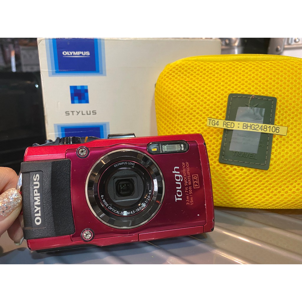【二手】OLYMPUS TG4（紅）防水相機