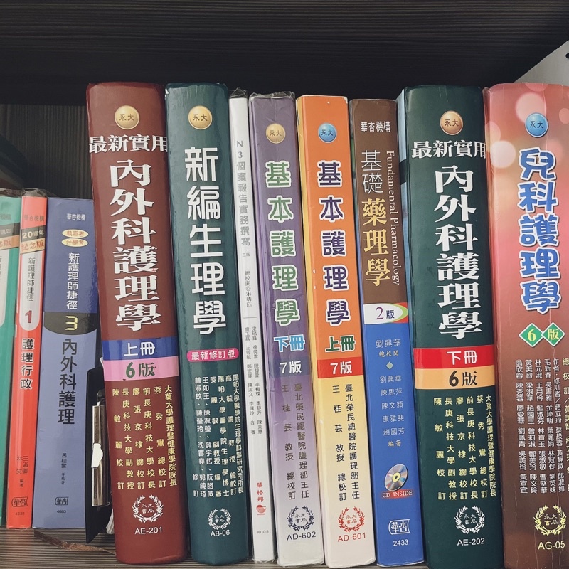 護理二手書📖產科 藥理學 免疫 國文東大 內外題庫 美術 病理學 老年護理學