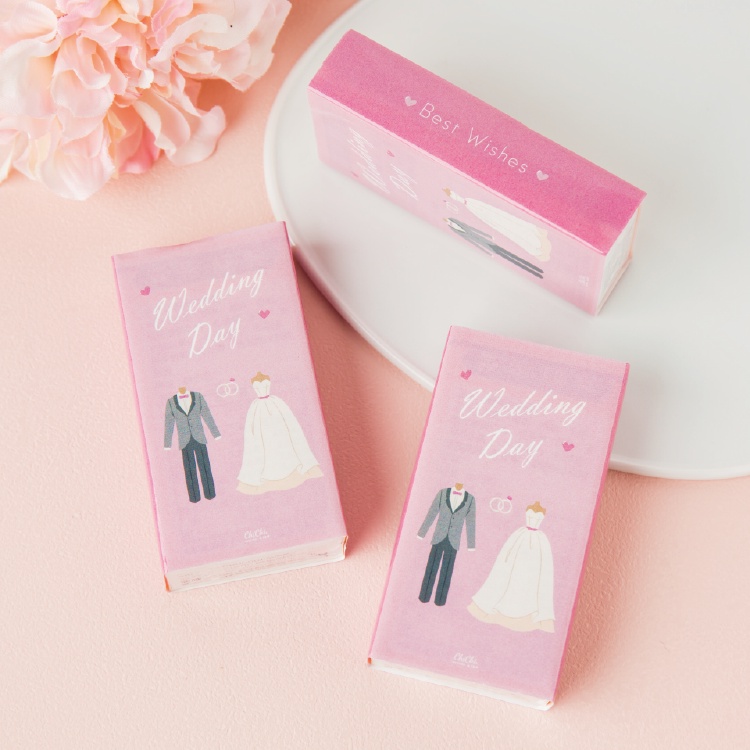 Chichi's 婚禮小物 韓式婚禮風格客製牛奶糖 派對 牛奶糖 兒童節 生日禮 一盒 可客製 姓名 照片