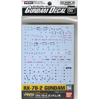 亞納海姆 GUNDAM 0079 一年戰爭 RG 1/144 RX-78-2 初代鋼彈 專用水貼 NO.84 預約