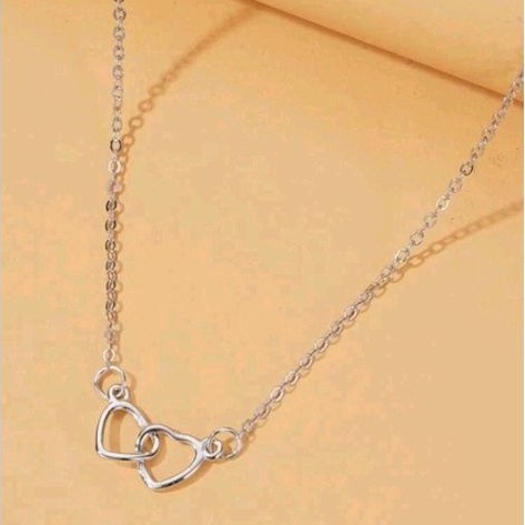 《HYJ現貨》鏤空愛心項鍊 愛心項鍊 氣質項鍊 韓系項鍊 質感項鍊 銀色項鍊