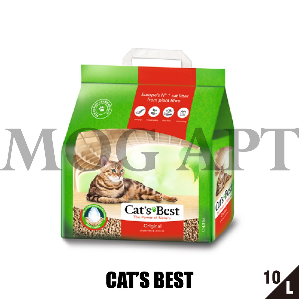【MOG&amp;DOG】CAT'S BEST 凱優凝結木屑砂 紅標10L/黑標8L/紫標5L/紫標10L