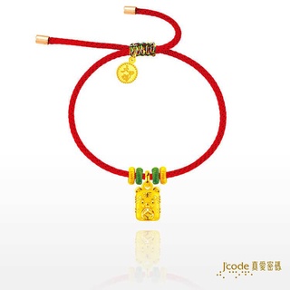 【J’code真愛密碼】✨送 好野虎爺包✨大甲媽 虎爺平安符 編織金手鍊 9999純黃金 鎮瀾宮 美鑫 22大甲媽