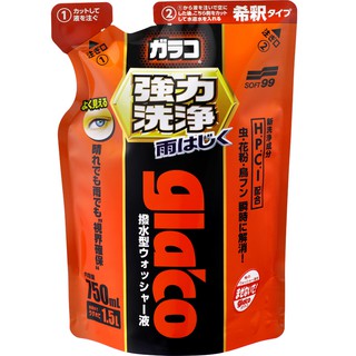 日本SOFT 99 免雨刷清潔液(強力去汙型) 臺吉化工