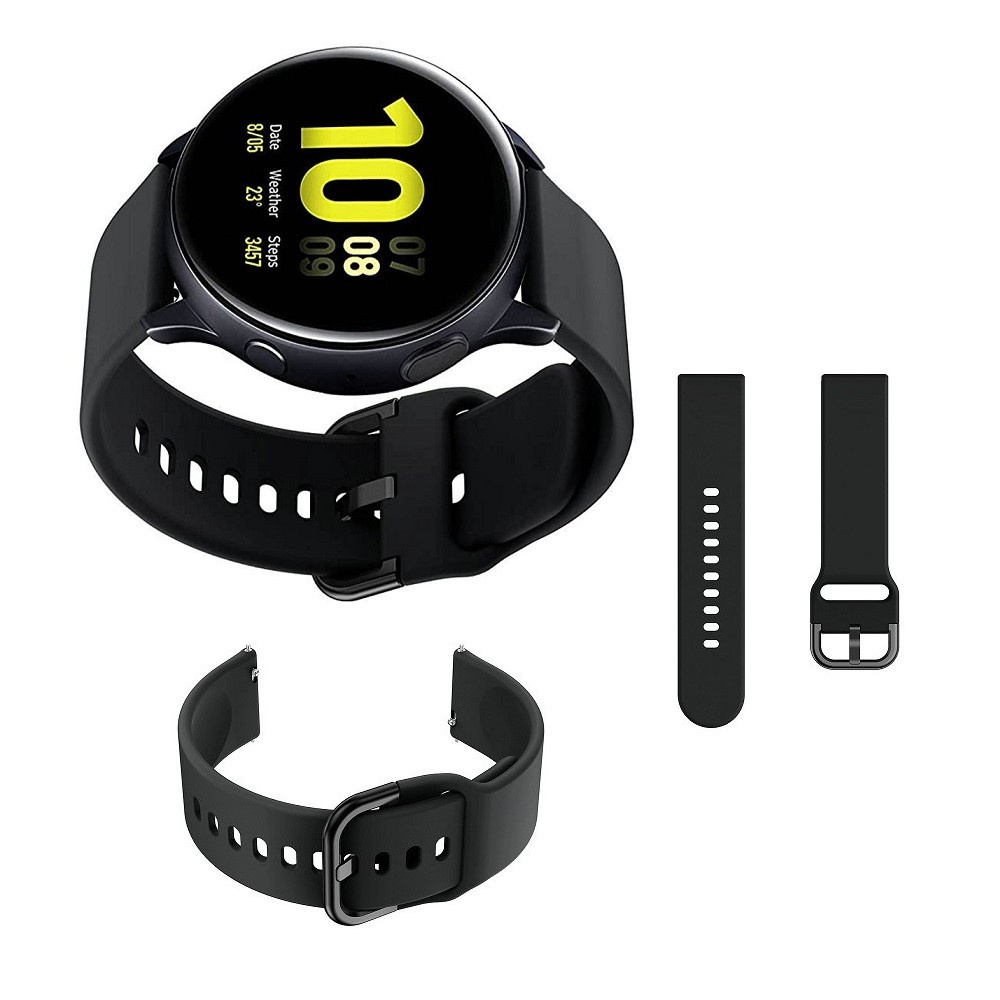 【穿扣平滑錶帶】三星 Galaxy Watch5 44mm R910 R915 錶帶寬度20mm 矽膠運動腕帶